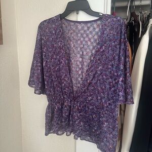 Floral Purple Women's Top